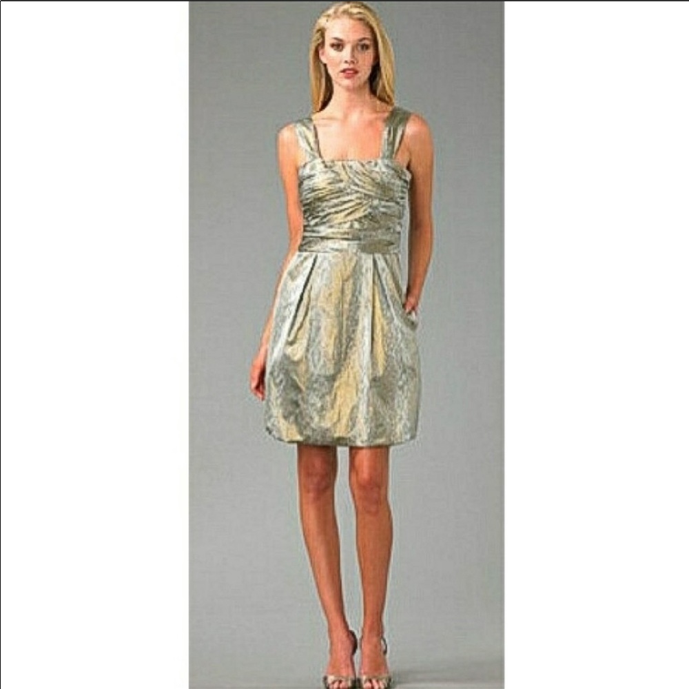 DVF Diane Von Furstenberg Treenie Metallic Dress